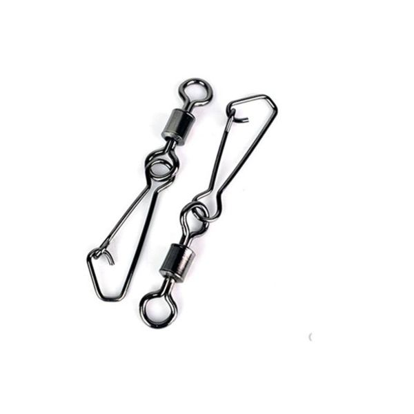 

3-0 2-0 1-0 fishing accessories copper stainless steel rolling swivel snap strong pin connector tackles wholesale by bulk pesca