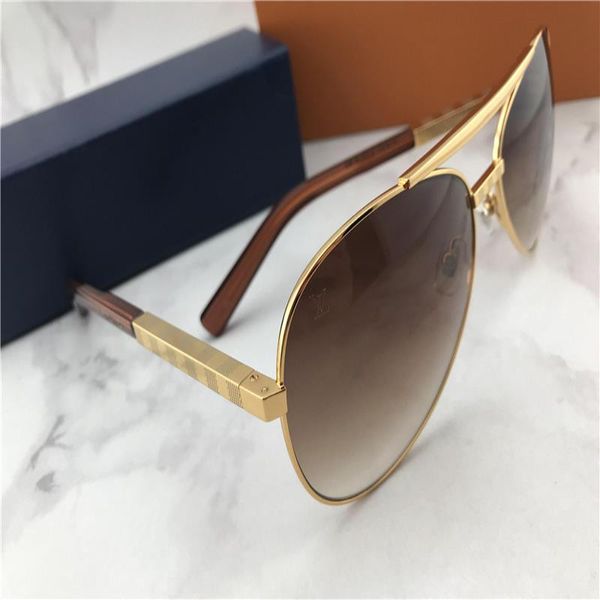 

gafas de pilote mens with sunglasses gold/brown pilot sunglasses men glasses sol attitude shades new box pqxjb twkpn, White;black