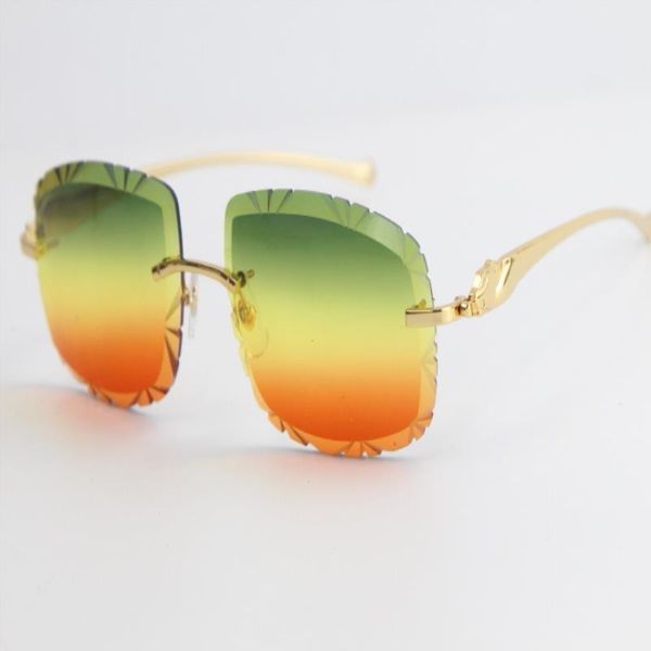 

gold new and sunglasses 2021 large square rimless male glasses driving metal frame eyewear 3524012 metal rimless female lunettes glasse kpuh, White;black