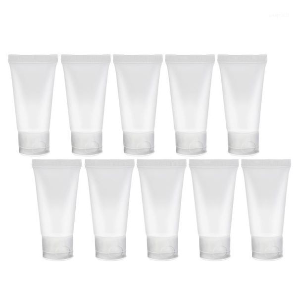 

storage bottles & jars 10/20/30pcs refillable travel bottle set 15ml clear plastic soft tubes empty cosmetic cream emulsion lotion packaging