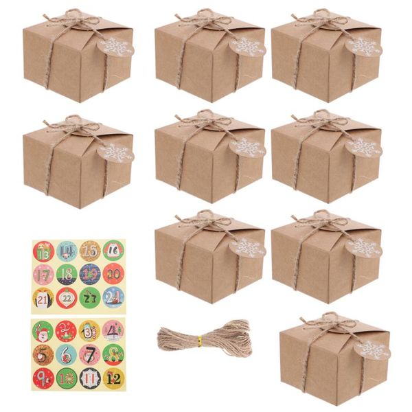 

gift wrap 1 set christmas paper candy box packaging calendar