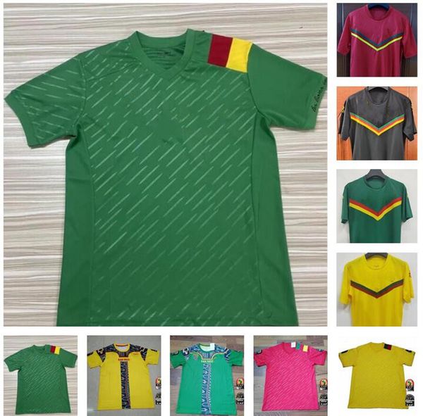 

2022 cameroon soccer jerseys home green cameroun #8 anguissa 2023 mboba choupo-moting bahoken ganago #7 toko ekambi hongla national team 22, Black;yellow