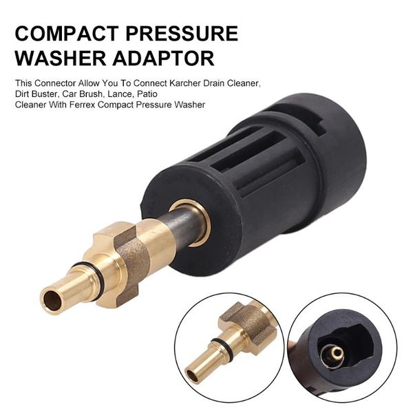 

water gun & snow foam lance brass pressure washer adapter connect wand to for karcher car wash maintenance accessories female