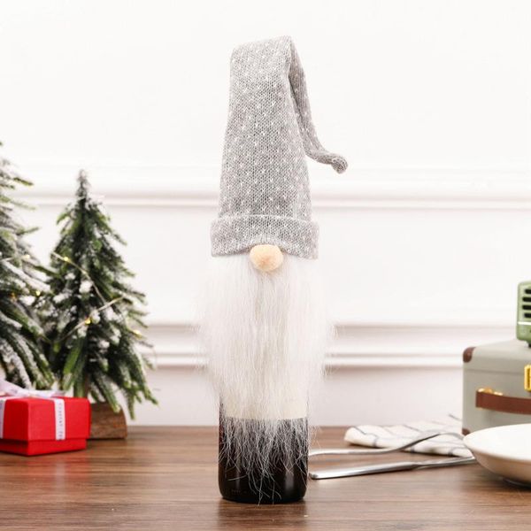 

party masks hiinst wine bottle cover christmas decoration cute santa claus holder home el restaurant props for festive