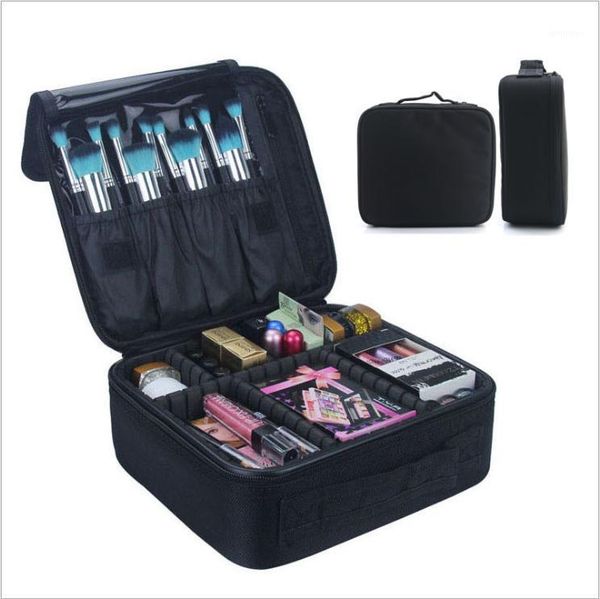 

clapboard cosmetic case suitcase multi-functional travel portable makeup bag munsu manicure toolbox make up box bags & cases1