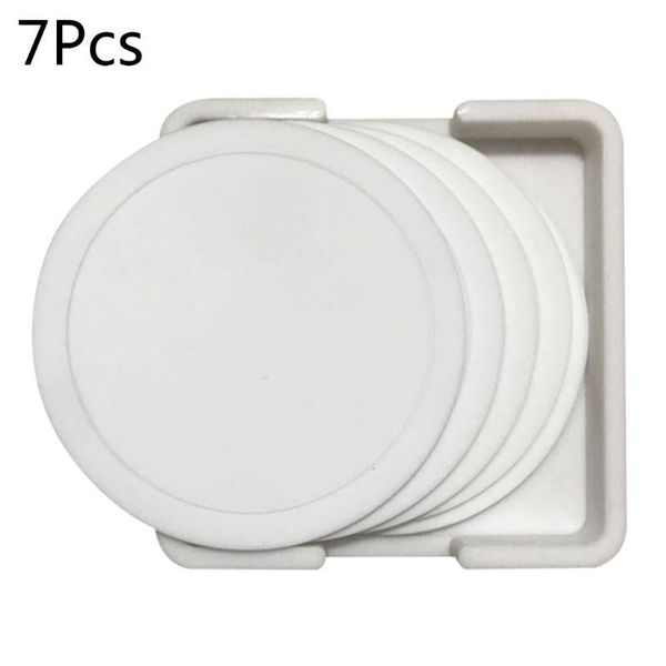 

mats & pads 7pcs non-slip silicone drinking set holder cup mat r7rc