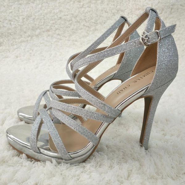 

dress shoes women stiletto thin high heel sandals ankle strap open toe glitter fashion wedding party bridals ball lady shoe 0640a-4, Black