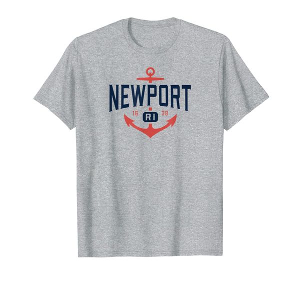 

nautical newport rhode island t-shirt, ri vacation tee, White;black