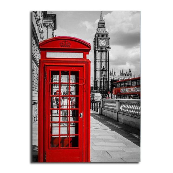 

diamond painting 5d diy landscape london red telephone booth bus mosaic cross stitch embroidery scenery big ben creative art