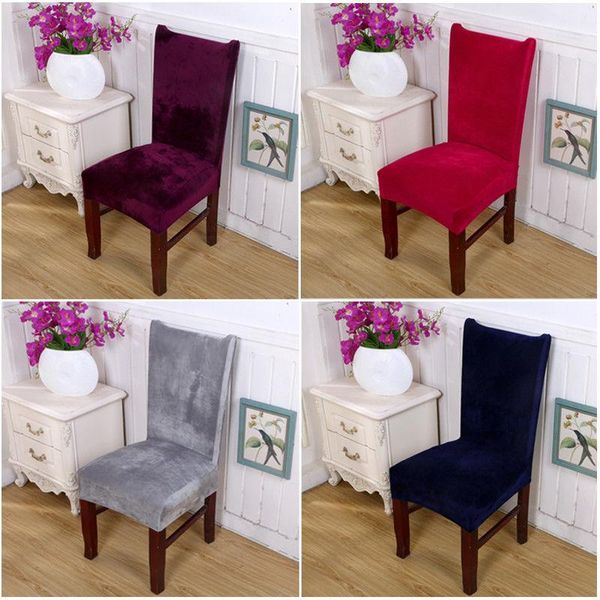 

chair covers spandex stretch pile fabric kitchen el wedding banquet dining room office seat cover slipcover removable