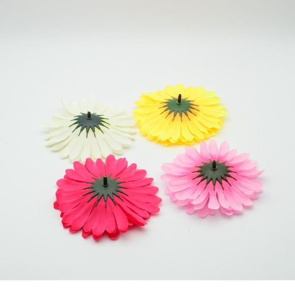 

3pcs silk gerbera plastic flower for christmas home decor accessories fake stamen a cap diy gift wreath artificia jlldeo
