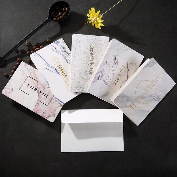 

greeting cards 1pcs birthday marble grain invitations postcards festival card for wedding party