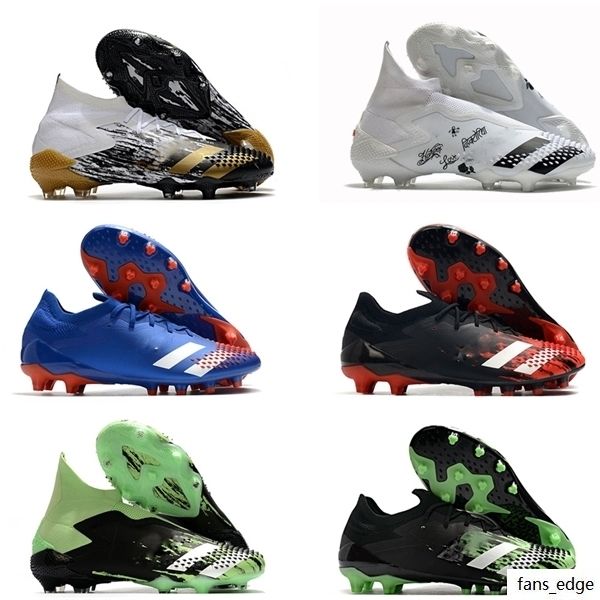 

mens predator mania 19.1 19+ fg football boots black white red soccer cleats shoes predator 20+ mutator
