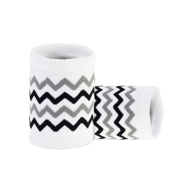 

wrist support 1 pair stripes pattern brace soft protective wristband cuff basketball training breathable, Black;red