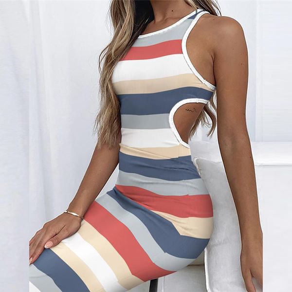 

casual dresses women elegant backless hollow out simple bag hip lady solid dress fashion print bodycon midi summer, Black;gray