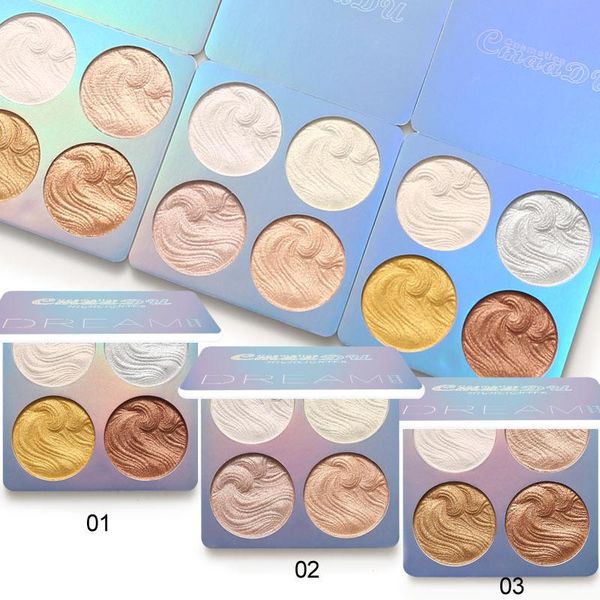 

bronzers & highlighters 4 colors highlighter makeup shimmer baking powder palette skin brighten highlight face contour bronzer cosmetics