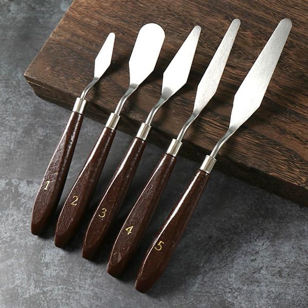 

baking & pastry tools goldbaking 5pcs painting knives stainless steel spatula cake palette knife oil chocolate tool