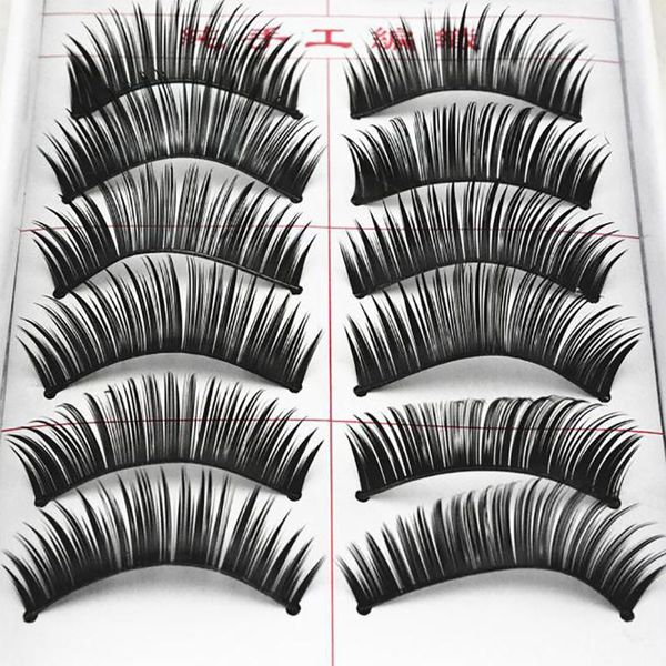 

false eyelashes women's handmade thick long natural 10 pairs
