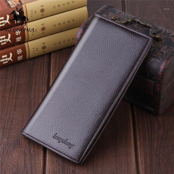 

genuine leather men wallets holder business purses for1, Red;black