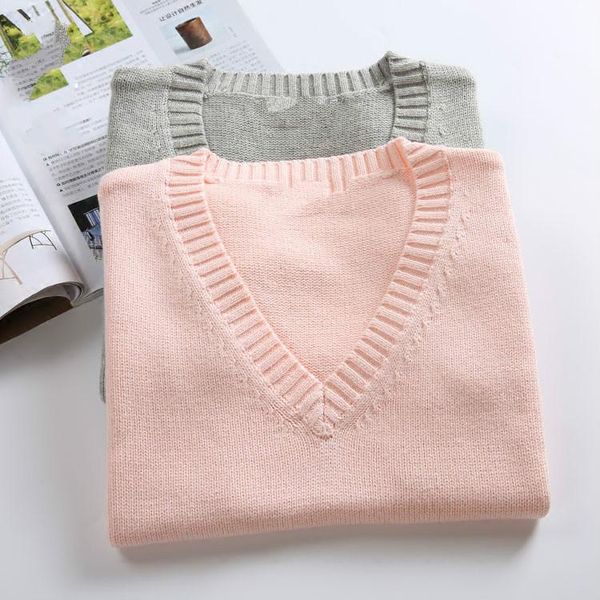 

women's vests japanese girls school uniform vest sweater v neck cosplay knitted sweaters d67, Black;white