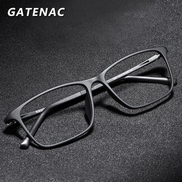 

fashion sunglasses frames vintage tr90 glasses frame men square office prescription myopia optical eyeglasses male 2021 quality luxury eyewe, Black