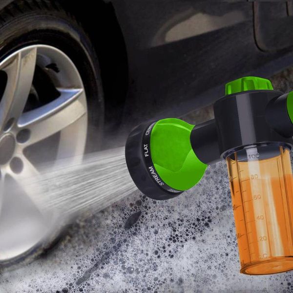 

2021 foam car cleaning gun garden sprayer hose nozzle sprayer with 8 modes for car pet plants pressure washer