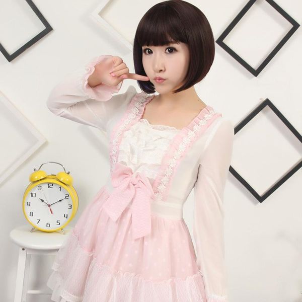 

synthetic wigs dan bo ombre black dark brown highlight royal blue wig short bob brazilian non remy