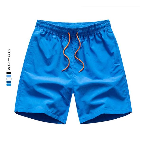 

men's shorts heavywood casual sports beach quick drying surf swim trunks drawstring pocket elastic waist running jogging pants, White;black