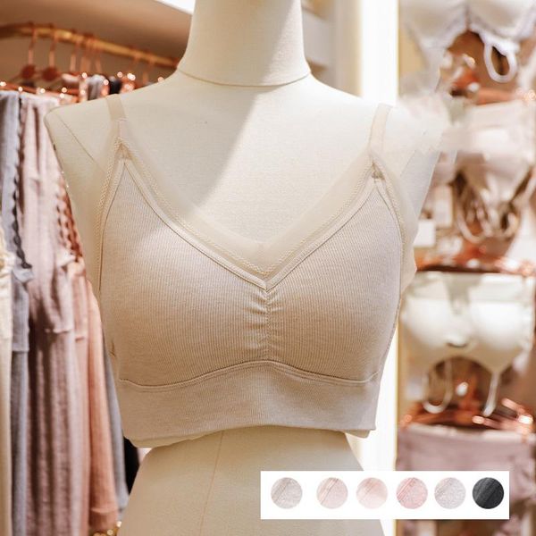 

bras lace lingerie seamless padded bra without steel ring women's underwear crop solid color cami tank bustier, Red;black