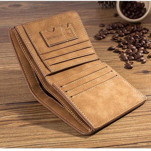 

wallets men's wallet leather billfold slim hipster cowhide /id holders inserts coin purses luxury business foldable, Red;black