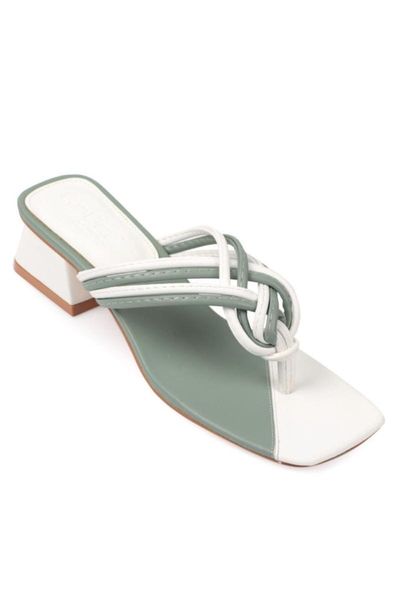 

slippers women mint green thong, Black