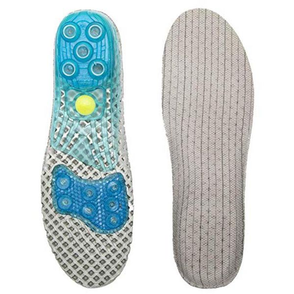 

shoes materials gel insoles shoe inserts for walking running hiking ortics men women cushion soles arch support massaging flat feet, Black