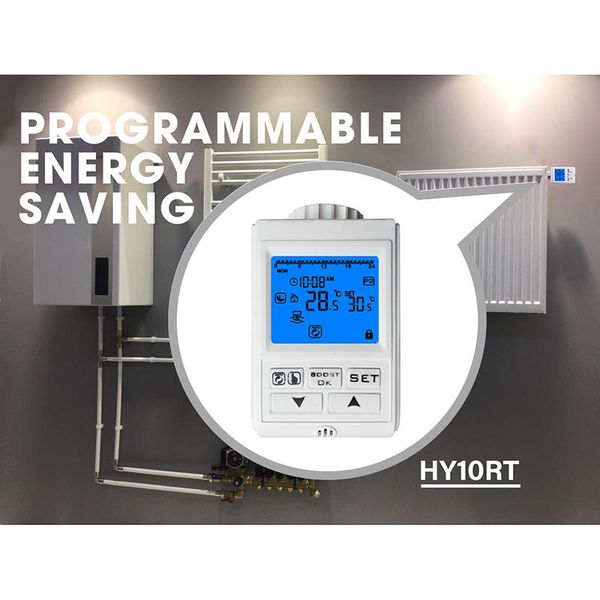 

smart home control hy369 zigbee radiator heating thermostat valve actuator for room system programmable