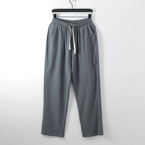 

men sleep bottoms wear home pants loose vintage large size 8xl 10xl oversize big straight 70 76 men's, Black