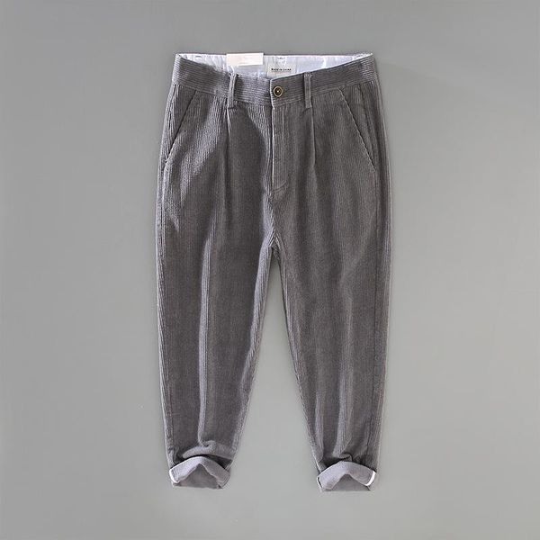 

men's suits & blazers a016 corduroy suit pants casual simple classic retro business gentlemen youth fashion urban zipper ma, White;black