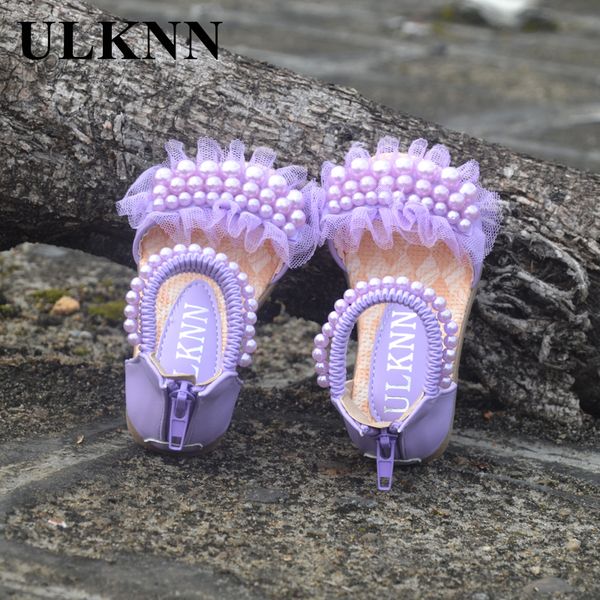 

new summer flower for girl children sandals female child baby single shoes casual beach shoes fashion princess shoe 210226, Black;red