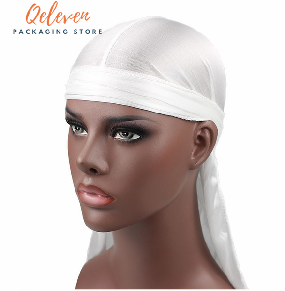 

party hats factory wholesale hair wig satin silk durags for men custom logo