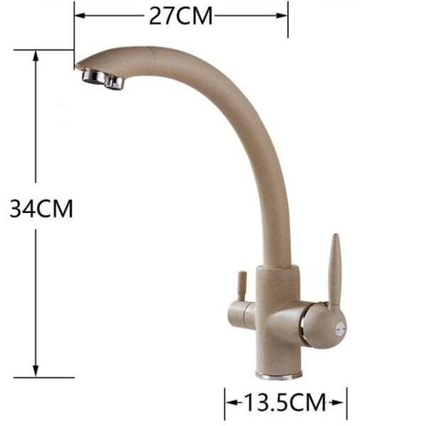 

kitchen faucets swivel drinking water 360 degree rotation with purification features double handle tri flow 3 way filter