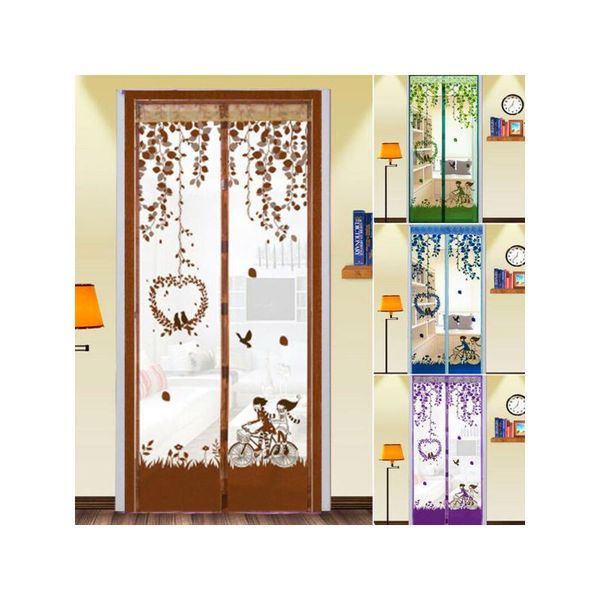 

curtain & drapes magic door mesh magnetic net screen fastening insect bug mosquito guard home summer