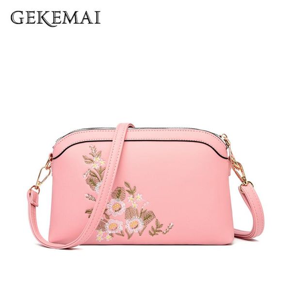 

evening bags 2021 fashion floral pattern ladies shoulder solid color women messenger bag leather leisure travel