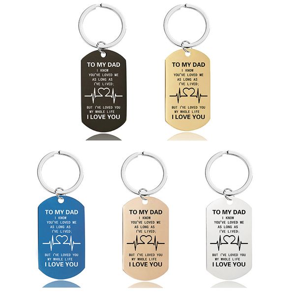 

letter pendant keychain mother's day gift keyfob couple trendy personalized keychains fashion car keyrings simple jewelry dhl, Silver