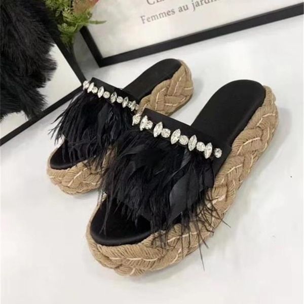 

new arrival summer beach pvc flats slipper sandals women jelly shoes chains casual outside shoe woman slippers high quality, Black