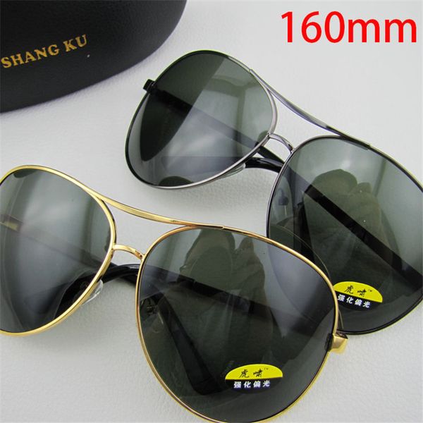 

2021 new oversized sunglasses polarized male 160mm sun glasses for men big wide frame vintage retro shades 5343, White;black