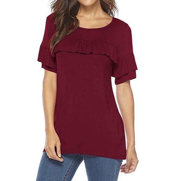 

women's t-shirt fashion t shirt women plus size solid color summer casual 0-neck tee harajuku mujer red vintage female clothing lace, White
