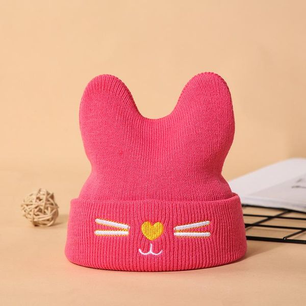 

caps & hats 2021 cute baby cartoon warm thermal knitted autumn winter soft hat for boys girls infants kids drop, Yellow