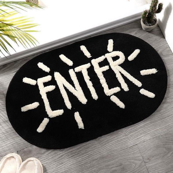 

carpets bathroom non-slip mat nordic style floor carpet soft door entrance doormat water absorption rug for home bedroom decor