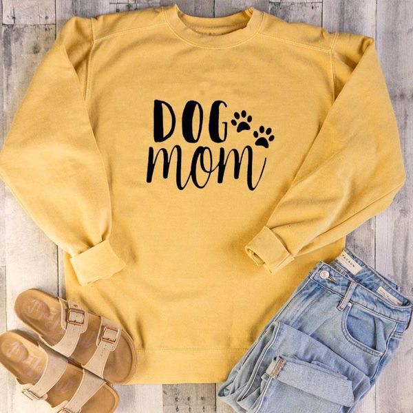 

dog mom women's plus velvet fashionable long sleeve casual sweatshirt printing dog lover sweatshirt clothing women drop shipping, Black