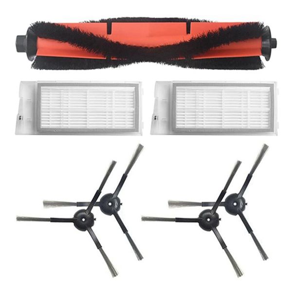 

vacuum cleaners 7pcs for roidmi eve plus robot cleaner main brush hepa filter side replacement accessories parts