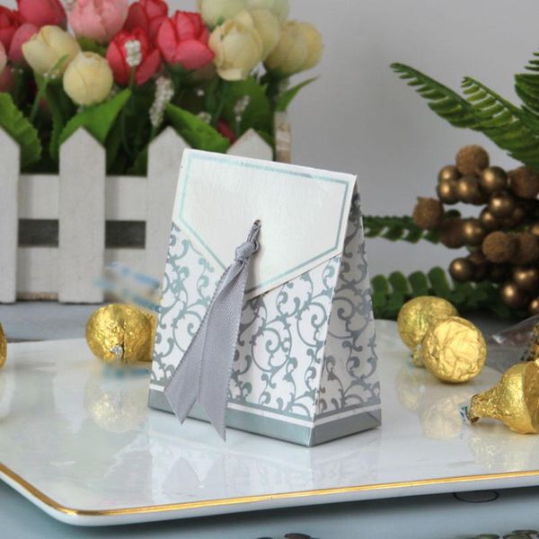 

sweets candy box candy with sealed 6.7*3.5*8.5cm paper gold silver 50pcs