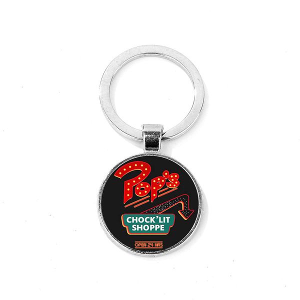 

fashion riverdale keychain american tv mysteries of riverdale crystal key chain snake shape handmade key ring, Silver